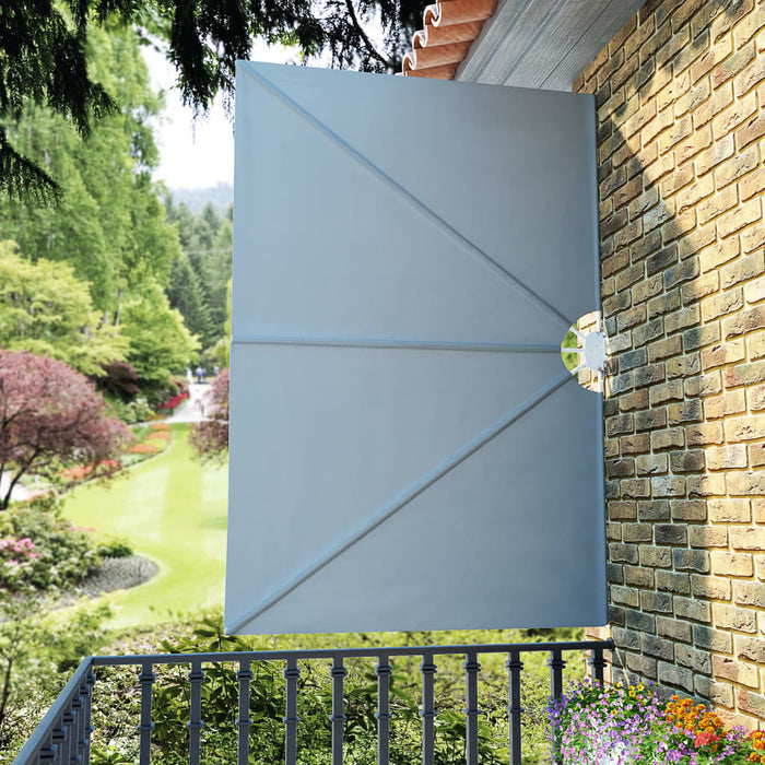 Copertină laterală pliabilă de terasă, gri, 240x160 cm - WALTI WALTI