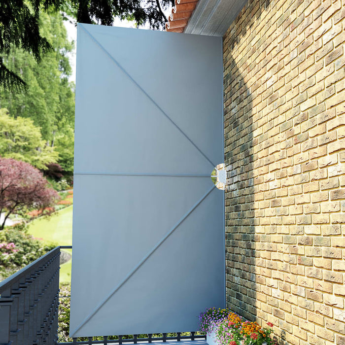 Copertină laterală pliabilă de terasă, gri, 400x200 cm - WALTI WALTI