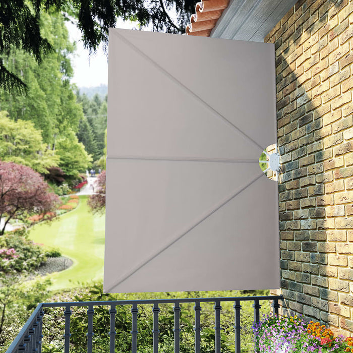 Copertină laterală pliabilă de terasă, crem, 240x160 cm WALTI