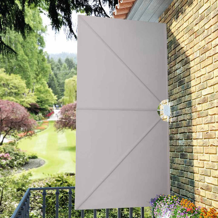 Copertină laterală pliabilă de terasă, crem, 300x150 cm WALTI