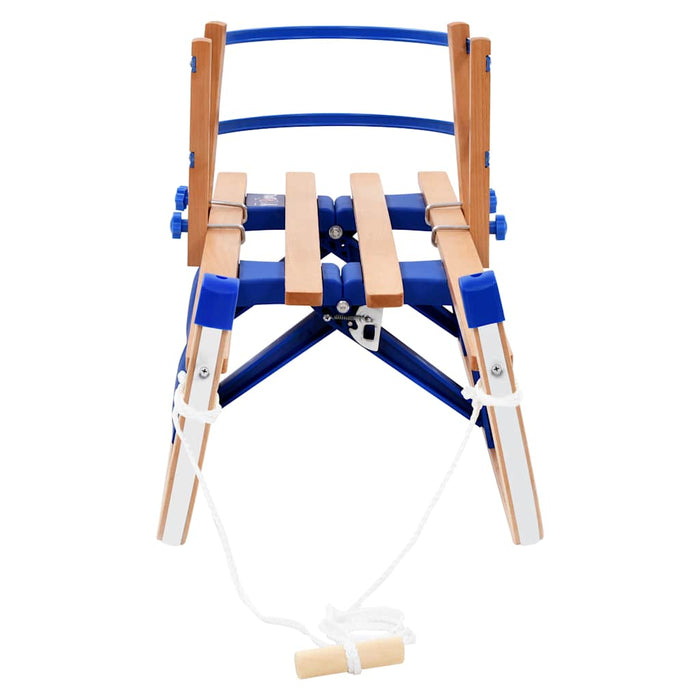 Sanie pliabilă pentru zăpadă cu spătar, lemn, 119 cm - WALTI WALTI