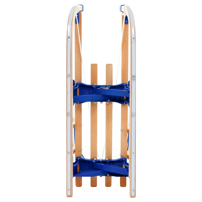 Sanie pliabilă pentru zăpadă cu spătar, lemn, 119 cm - WALTI WALTI
