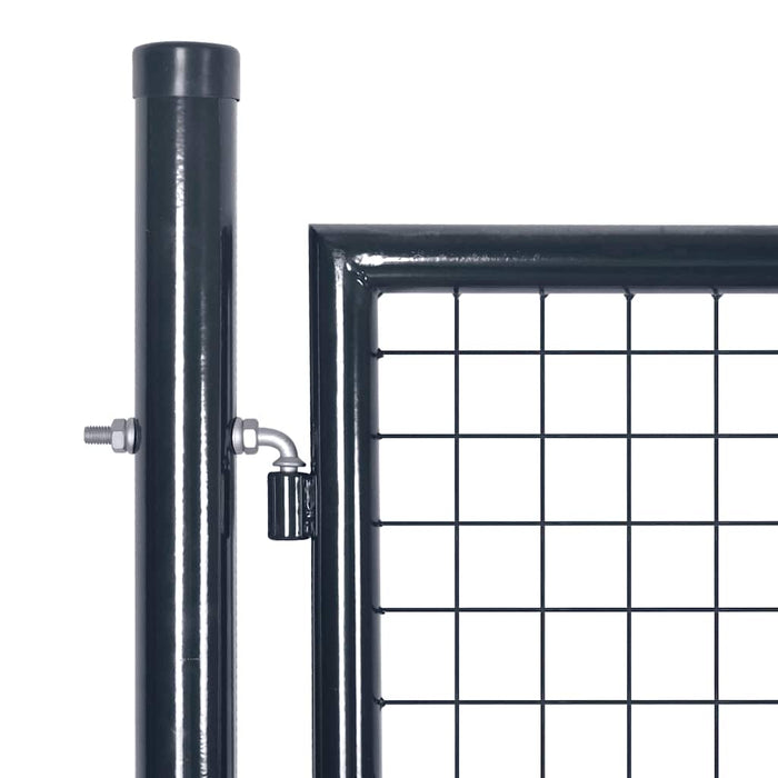 Poartă de grădină din plasă, oțel galvanizat, gri, 300x175 cm - WALTI WALTI