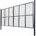 Poartă de grădină din plasă, oțel galvanizat, gri, 400x175 cm - WALTI WALTI