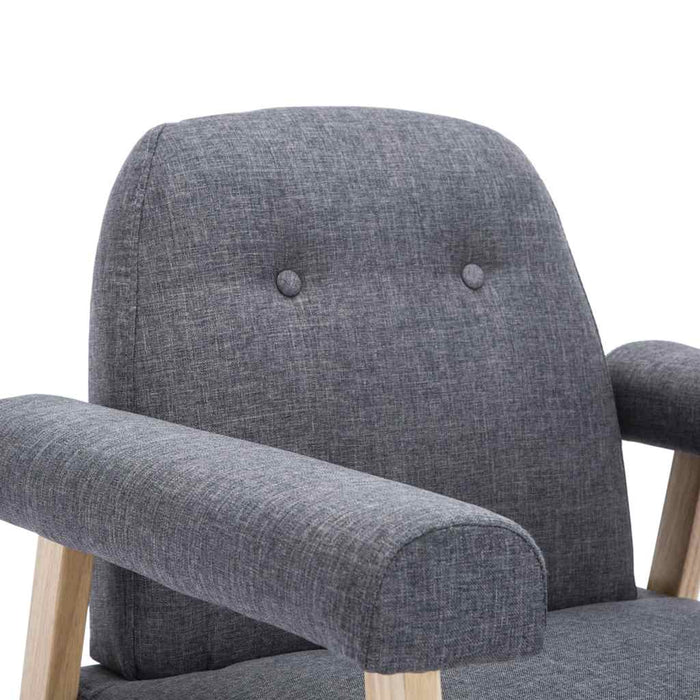 Set canapea de 3 persoane, 2 piese, material textil, gri închis WALTI