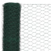Plasă de sârmă găini, verde, 25 x 1,5 m, oțel cu înveliș PVC - WALTI WALTI