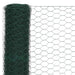 Plasă de sârmă găini, verde, 25 x 1,2 m, oțel cu înveliș PVC - WALTI WALTI