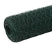 Plasă de sârmă găini, verde, 25 x 1,5 m, oțel cu înveliș PVC - WALTI WALTI