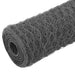 Plasă de sârmă găini, gri, 25 x 1 m, oțel cu înveliș PVC - WALTI WALTI