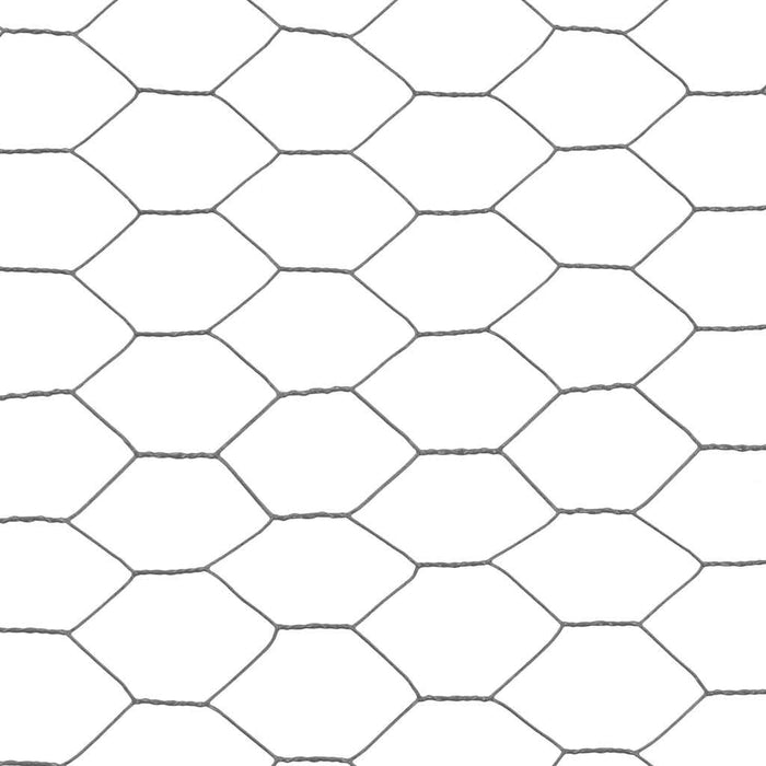 Plasă de sârmă găini, gri, 25 x 1,2 m, oțel cu înveliș PVC - WALTI WALTI