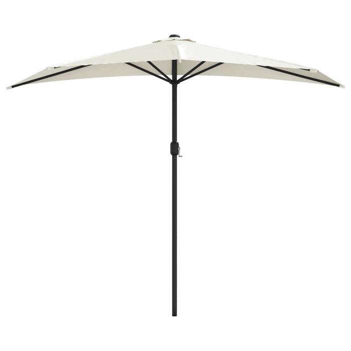 Umbrelă de soare pentru balcon tijă aluminiu nisipiu 270x144cm - WALTI WALTI