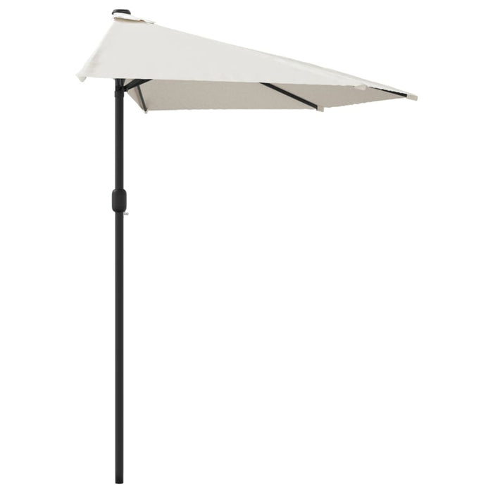 Umbrelă de soare pentru balcon tijă aluminiu nisipiu 270x144cm - WALTI WALTI