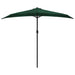 Umbrelă de soare pentru balcon, tijă aluminiu, verde, 270x144cm - WALTI WALTI