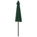 Umbrelă de soare pentru balcon, tijă aluminiu, verde, 270x144cm - WALTI WALTI