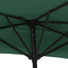 Umbrelă de soare pentru balcon, tijă aluminiu, verde, 270x144cm - WALTI WALTI