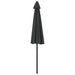 Umbrelă de soare de balcon, tijă aluminiu, antracit, 270x144 cm - WALTI WALTI