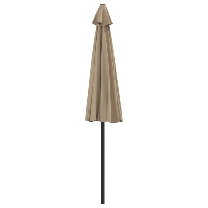 Umbrelă de soare de balcon, tijă aluminiu gri taupe, 270x144 cm - WALTI WALTI