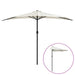 Umbrelă de soare de balcon, tijă aluminiu, nisipiu, 300x155 cm - WALTI WALTI