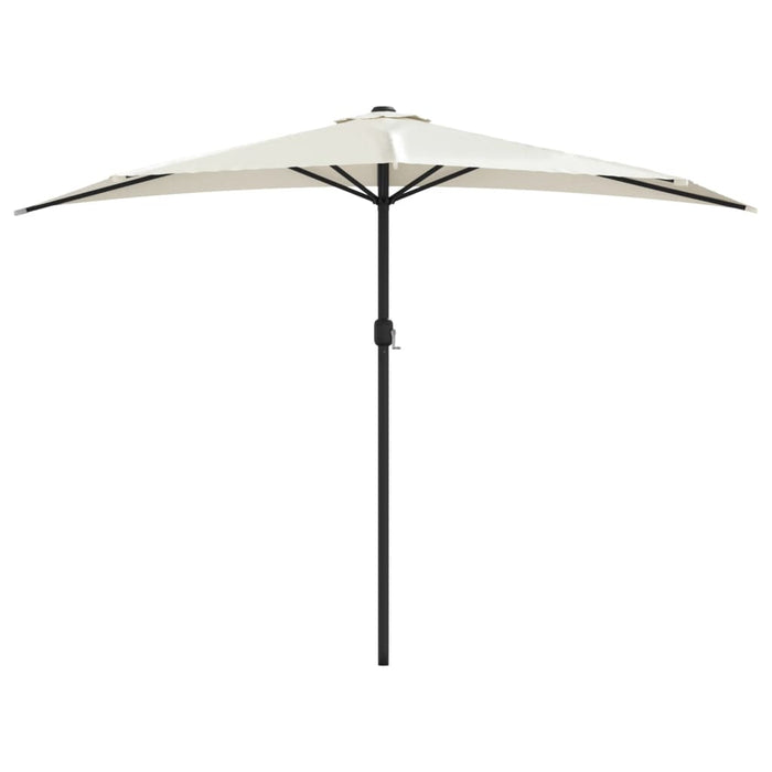 Umbrelă de soare de balcon, tijă aluminiu, nisipiu, 300x155 cm - WALTI WALTI