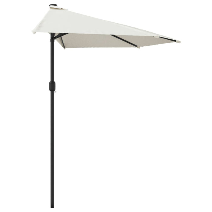 Umbrelă de soare de balcon, tijă aluminiu, nisipiu, 300x155 cm - WALTI WALTI