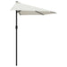 Umbrelă de soare de balcon, tijă aluminiu, nisipiu, 300x155 cm - WALTI WALTI