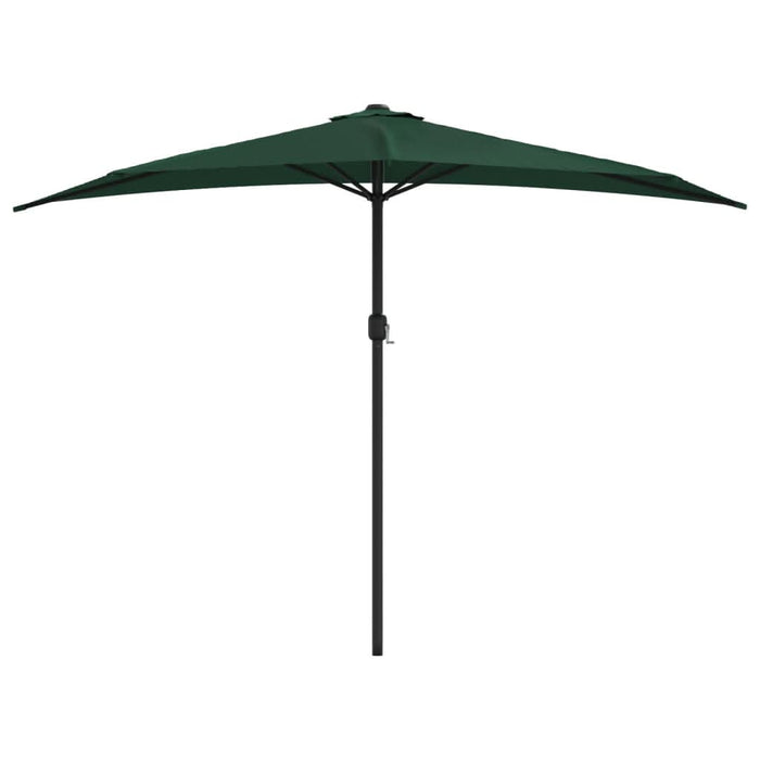 Umbrelă de soare de balcon, tijă aluminiu, verde, 300x155 cm - WALTI WALTI