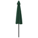 Umbrelă de soare de balcon, tijă aluminiu, verde, 300x155 cm - WALTI WALTI