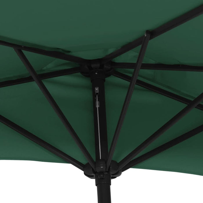 Umbrelă de soare de balcon, tijă aluminiu, verde, 300x155 cm - WALTI WALTI