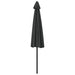 Umbrelă de soare de balcon, tijă aluminiu, antracit, 300x155 cm - WALTI WALTI
