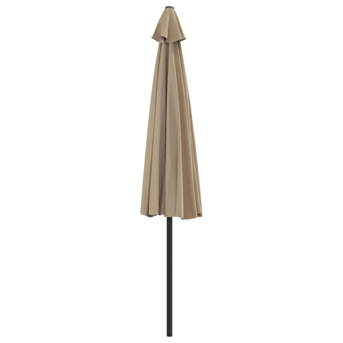 Umbrelă de soare de balcon, tijă aluminiu, gri taupe 300x155 cm - WALTI WALTI