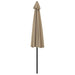 Umbrelă de soare de balcon, tijă aluminiu, gri taupe 300x155 cm - WALTI WALTI