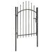 Poartă de grădină, negru, 1 x 1,75 m, oțel - WALTI WALTI