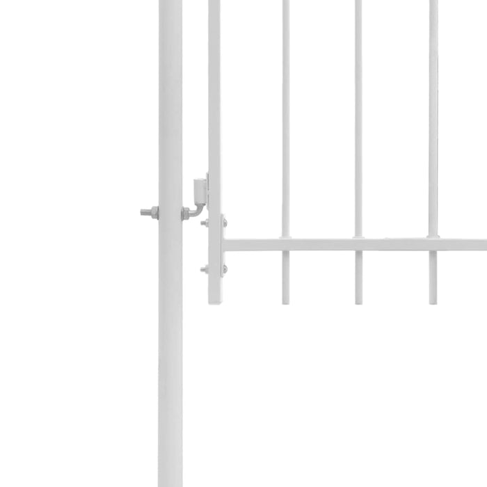 Poartă de grădină Woerden din oțel, 1x2,45 m, albă WALTI