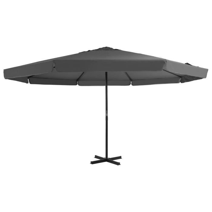 Umbrelă de soare cu stâlp aluminiu, antracit, 500 cm - WALTI WALTI