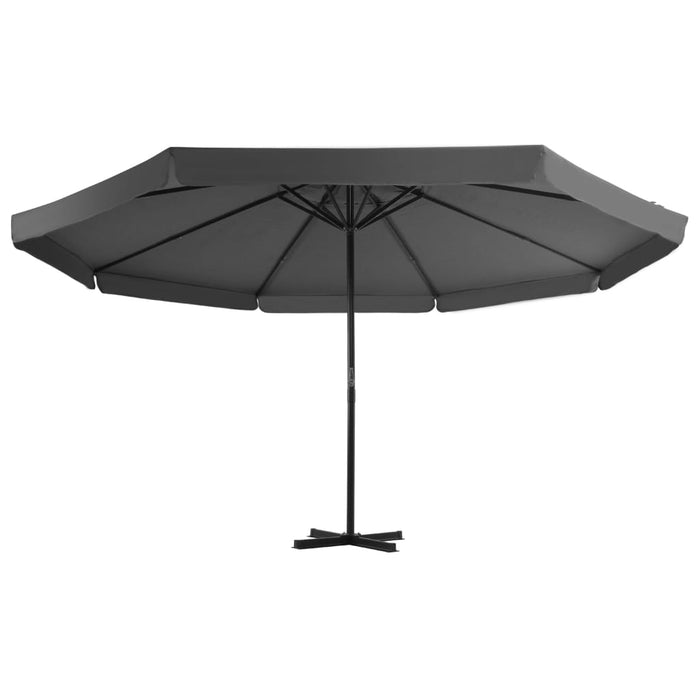 Umbrelă de soare cu stâlp aluminiu, antracit, 500 cm - WALTI WALTI