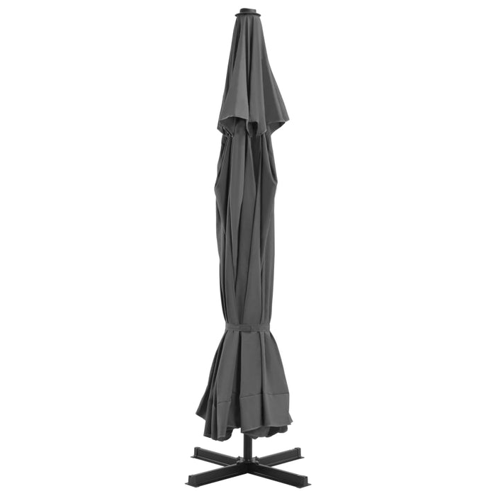 Umbrelă de soare cu stâlp aluminiu, antracit, 500 cm - WALTI WALTI