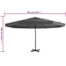 Umbrelă de soare cu stâlp aluminiu, antracit, 500 cm - WALTI WALTI
