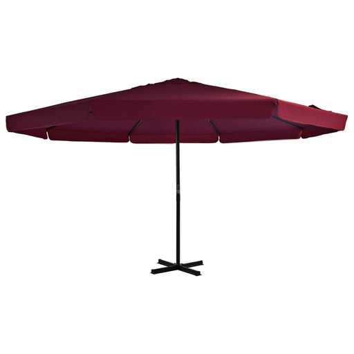 Umbrelă de soare de exterior stâlp aluminiu roșu bordo 500 cm - WALTI WALTI