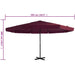 Umbrelă de soare de exterior stâlp aluminiu roșu bordo 500 cm - WALTI WALTI