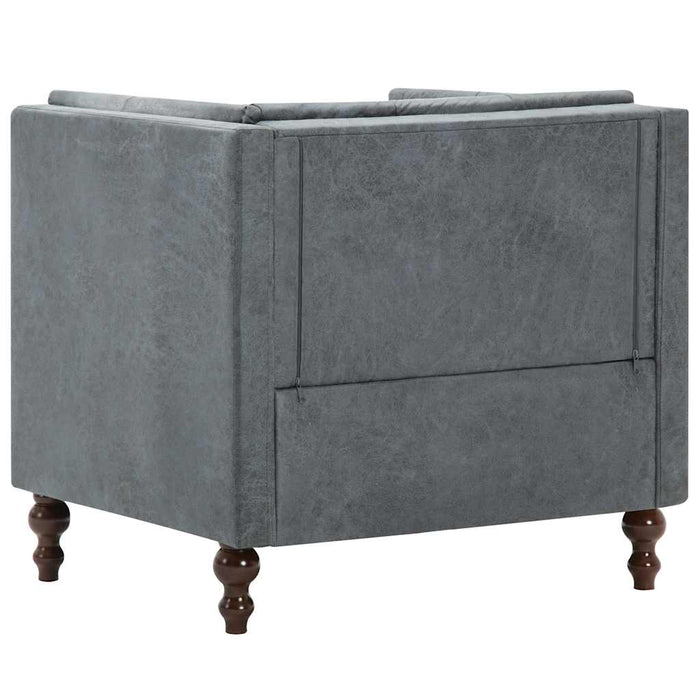 Fotoliu, gri, material textil WALTI