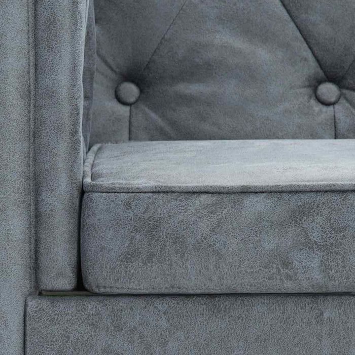 Fotoliu, gri, material textil WALTI