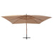 Umbrelă consolă de grădină cu stâlp din lemn, taupe, 400x300 cm - WALTI WALTI
