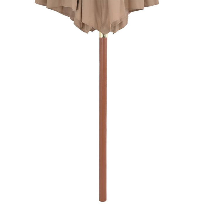Umbrelă soare de exterior, stâlp metalic, 300 cm, gri taupe - WALTI WALTI