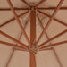 Umbrelă soare de exterior, stâlp metalic, 300 cm, gri taupe - WALTI WALTI
