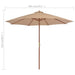 Umbrelă soare de exterior, stâlp metalic, 300 cm, gri taupe - WALTI WALTI