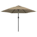 Umbrelă de soare de exterior, stâlp metalic, 300 cm, gri taupe - WALTI WALTI