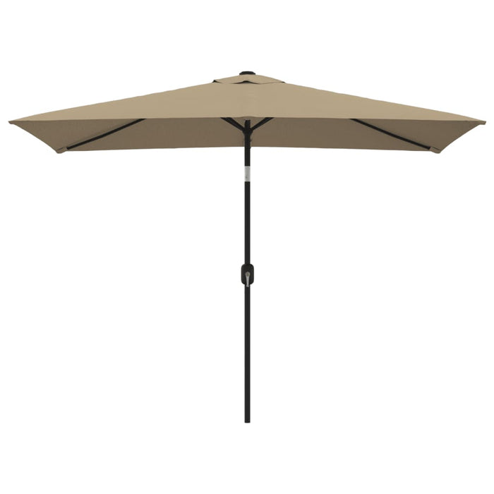 Umbrelă de soare exterior, stâlp metalic, gri taupe, 300x200 cm - WALTI WALTI