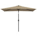 Umbrelă de soare exterior, stâlp metalic, gri taupe, 300x200 cm - WALTI WALTI