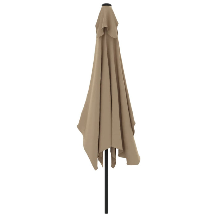 Umbrelă de soare exterior, stâlp metalic, gri taupe, 300x200 cm - WALTI WALTI