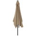 Umbrelă de soare exterior, stâlp metalic, gri taupe, 300x200 cm - WALTI WALTI